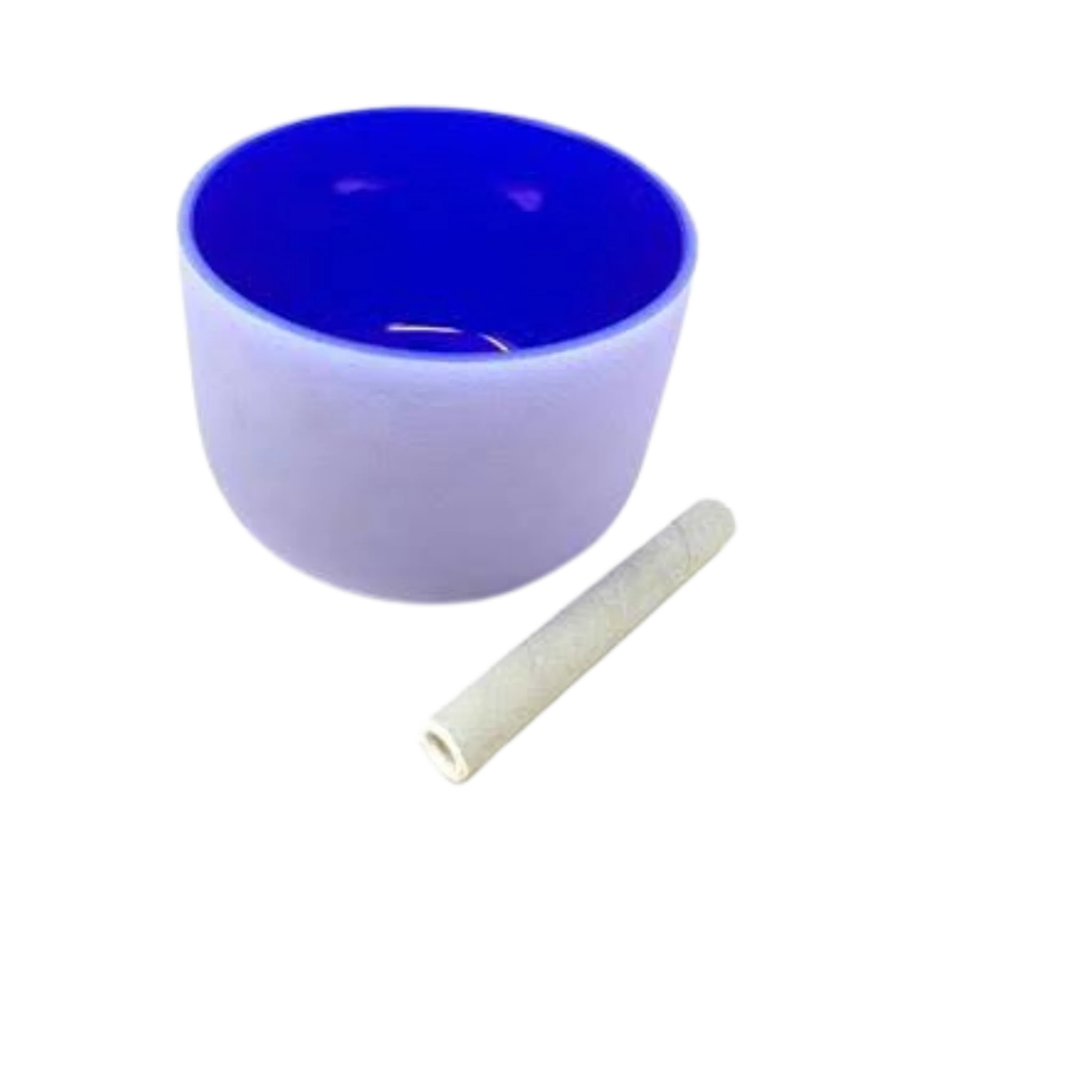 Frosted Chakra Singing Bowl Blue Throat