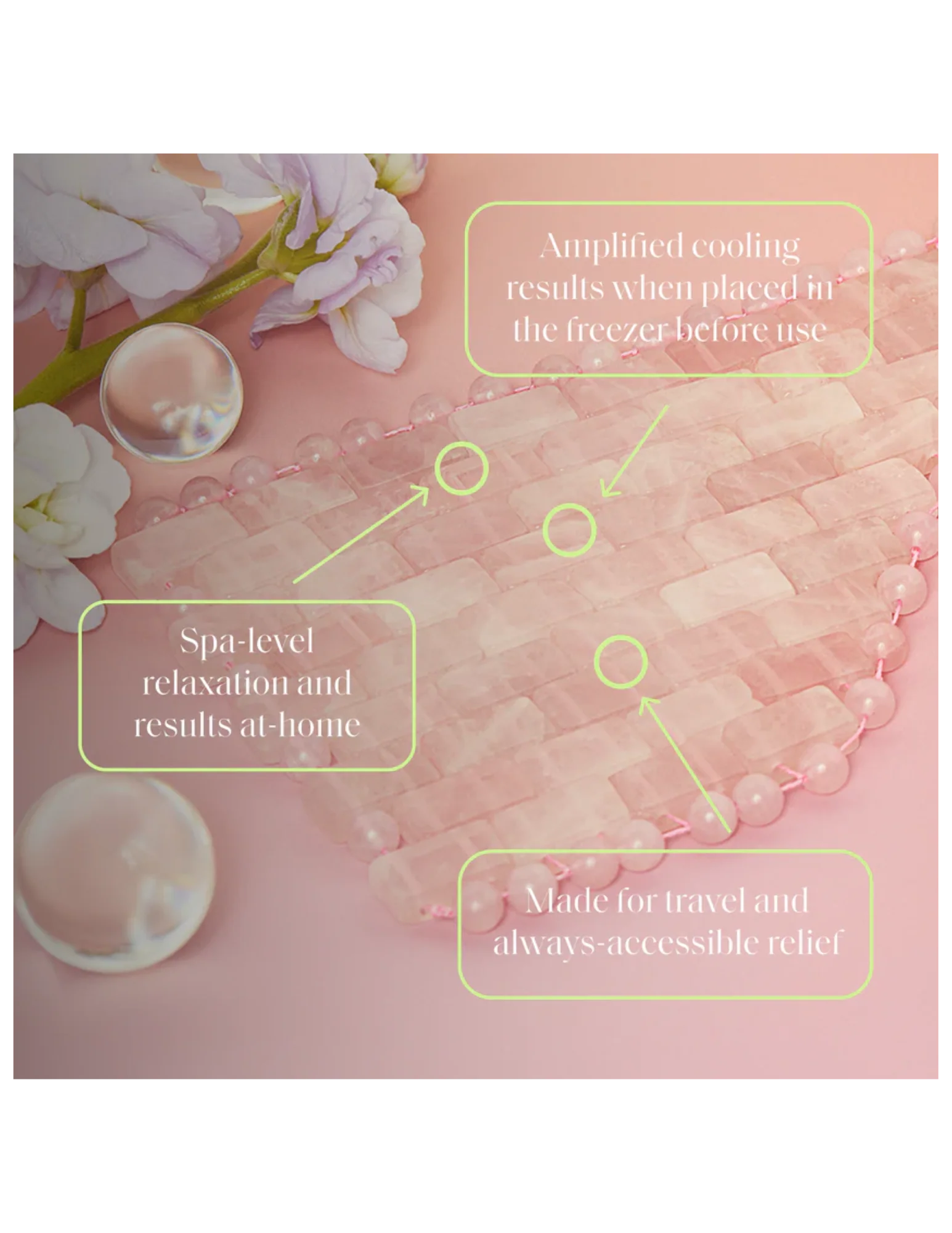 Rose Quartz Eye Mask